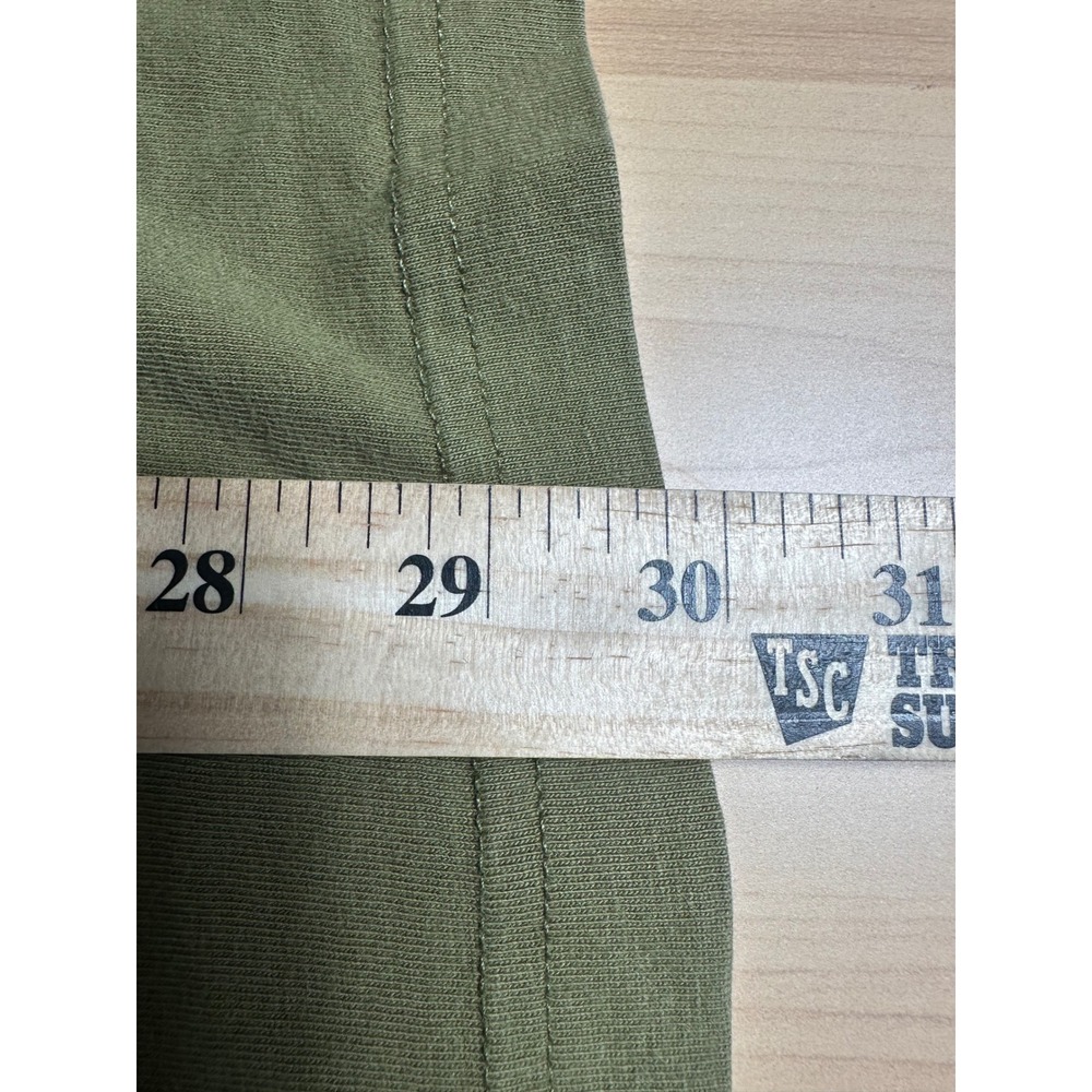 Life is Good Mens XL Long Sleeve T-Shirt Olive Green Cotton Graphic Tee Logo - Picture 6 of 8